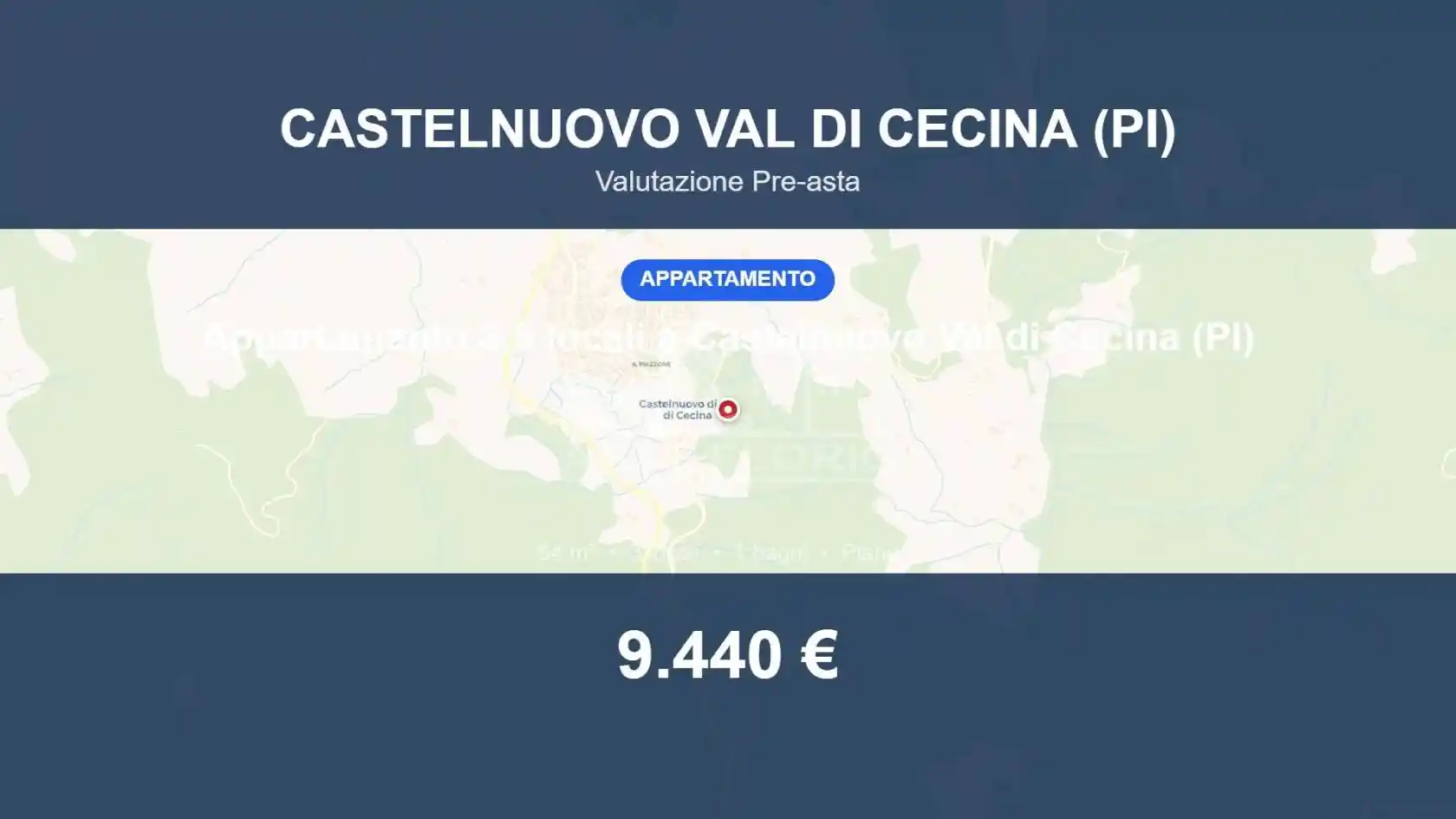 Appartamento in vendita a Castelnuovo di Val di Cecina