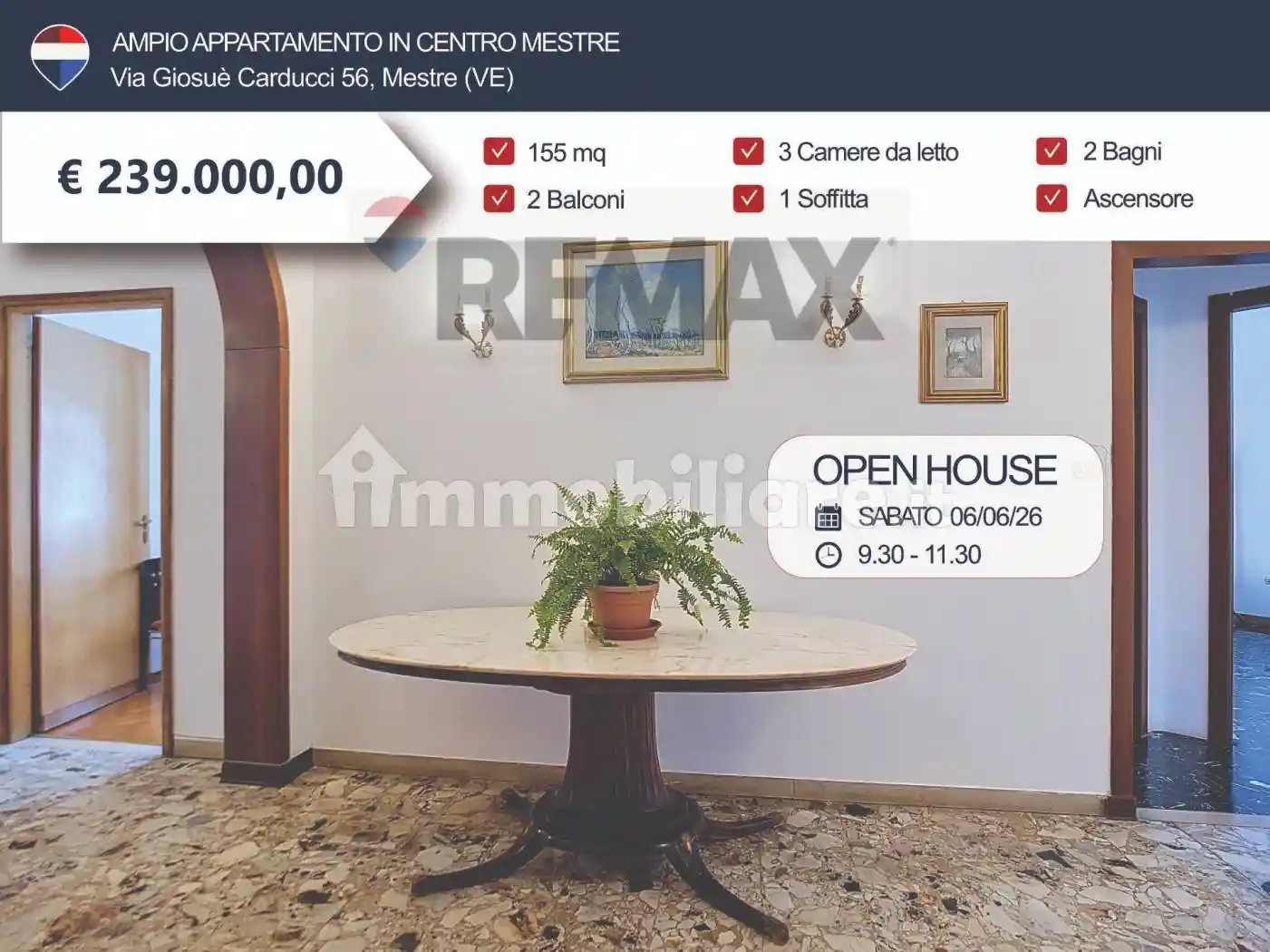 Appartamento in vendita a Venezia