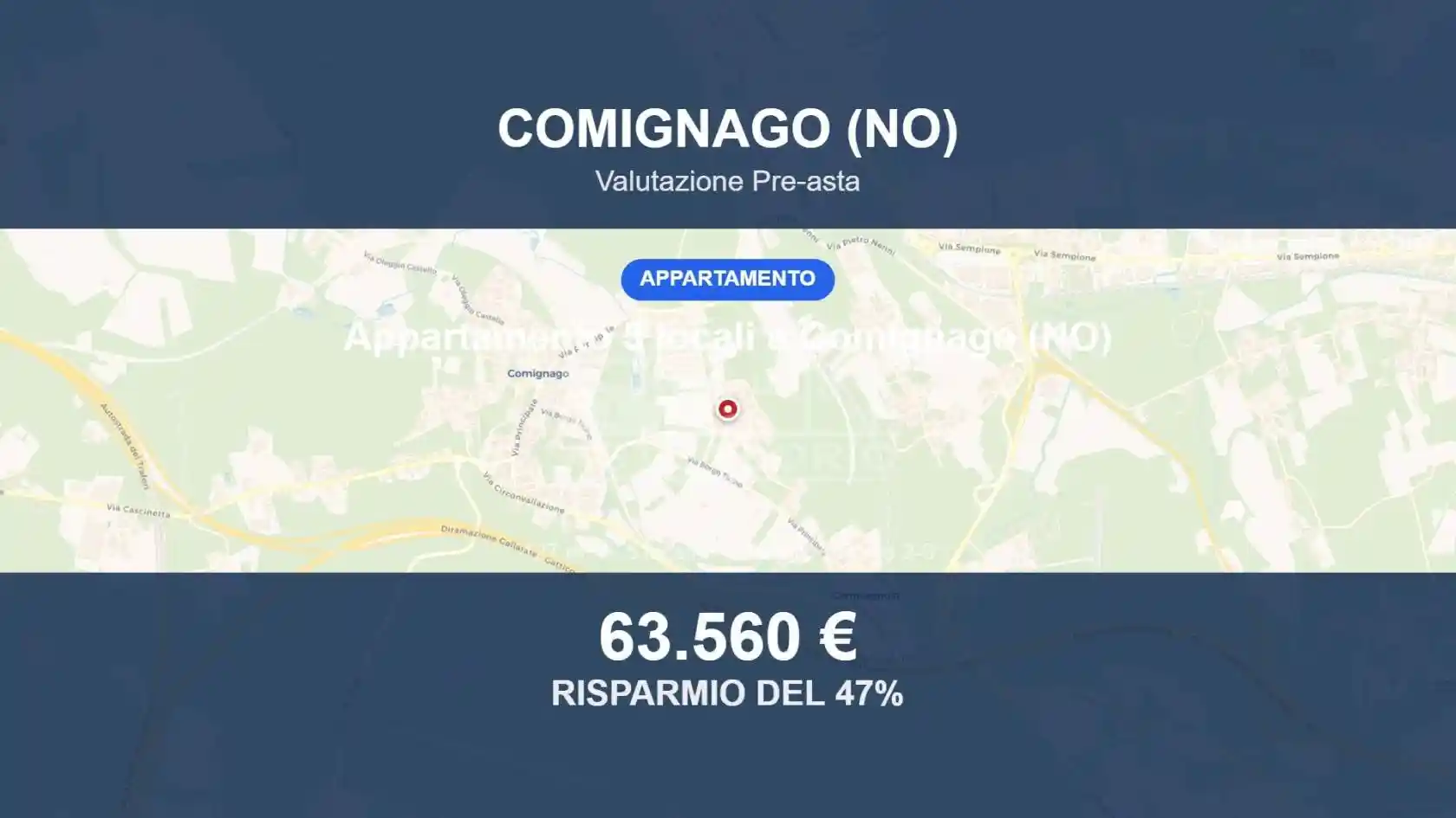 Appartamento in vendita a Comignago