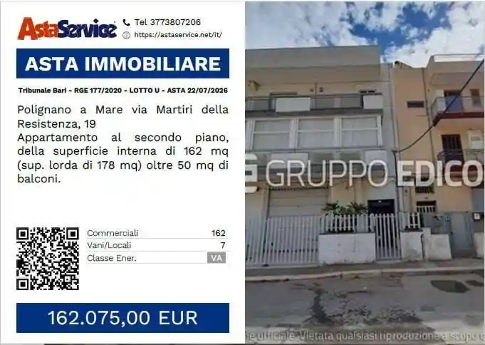 Appartamento in vendita a Polignano a Mare
