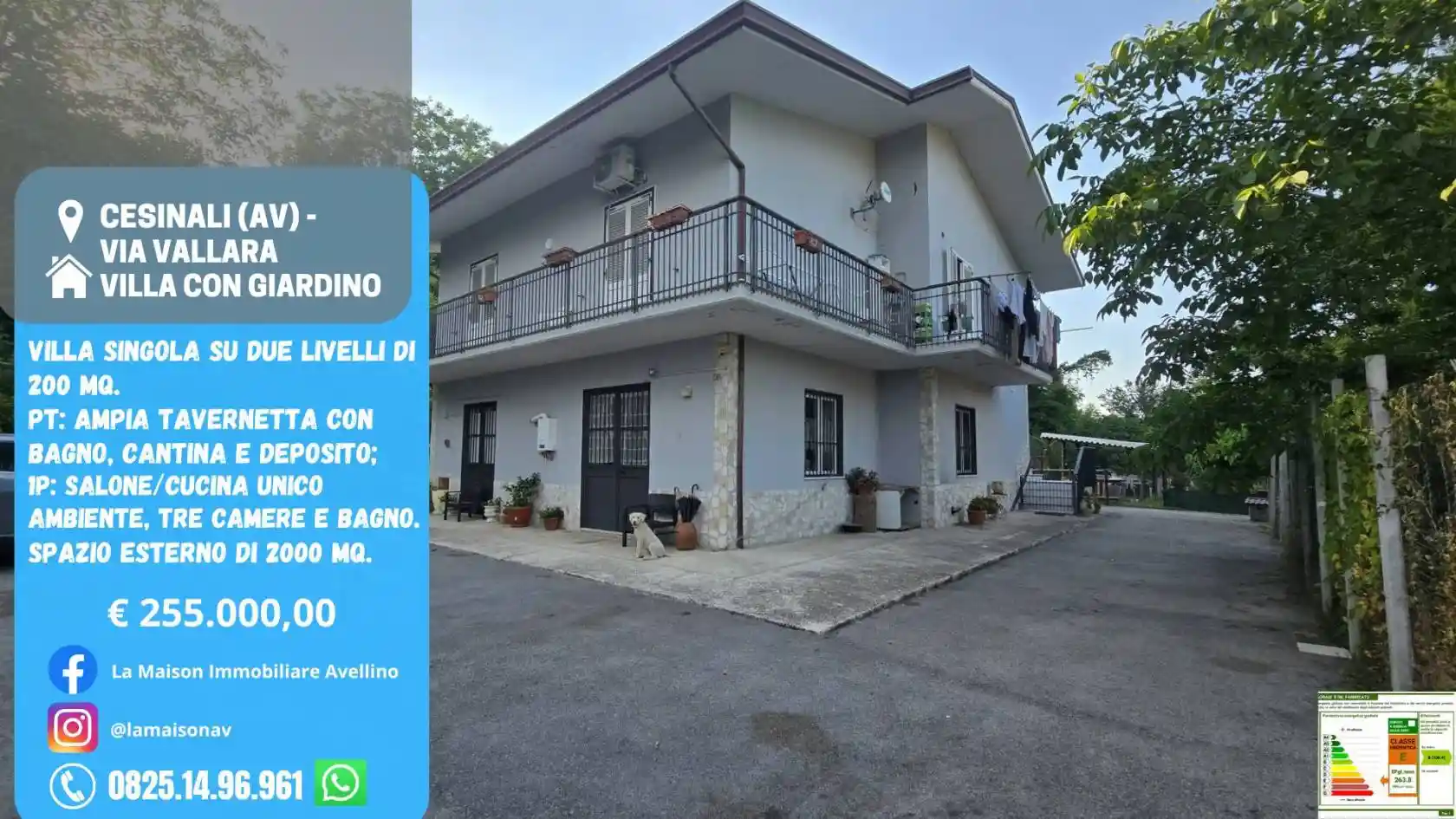 Villa in vendita a Cesinali