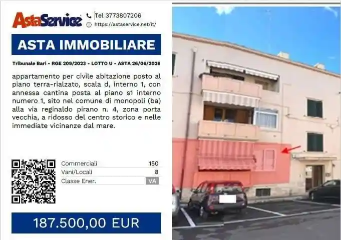 Appartamento in vendita a Monopoli
