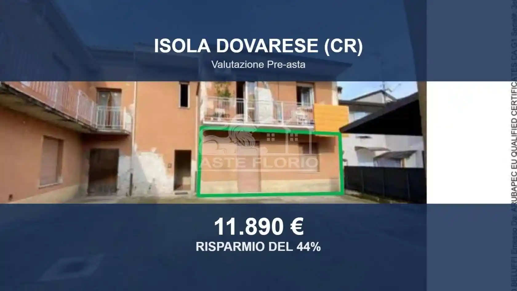 Appartamento in vendita a Isola Dovarese
