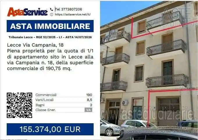 Appartamento in vendita a Lecce