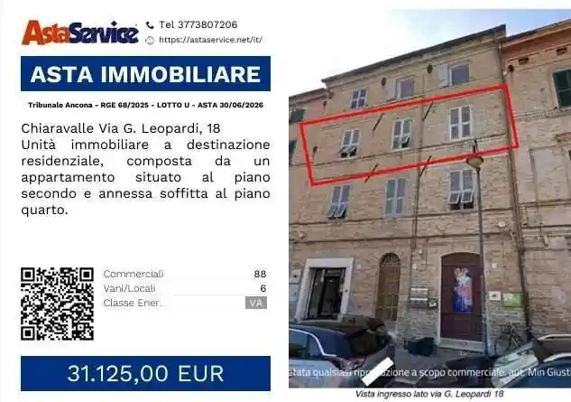 Appartamento in vendita a Chiaravalle
