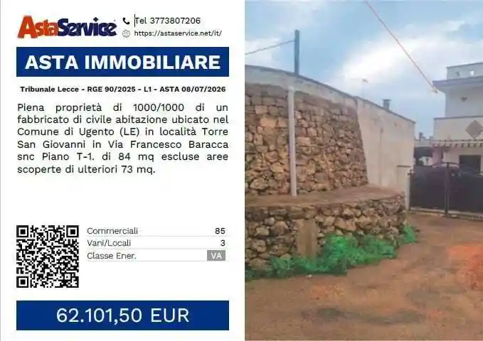 Appartamento in vendita a Ugento