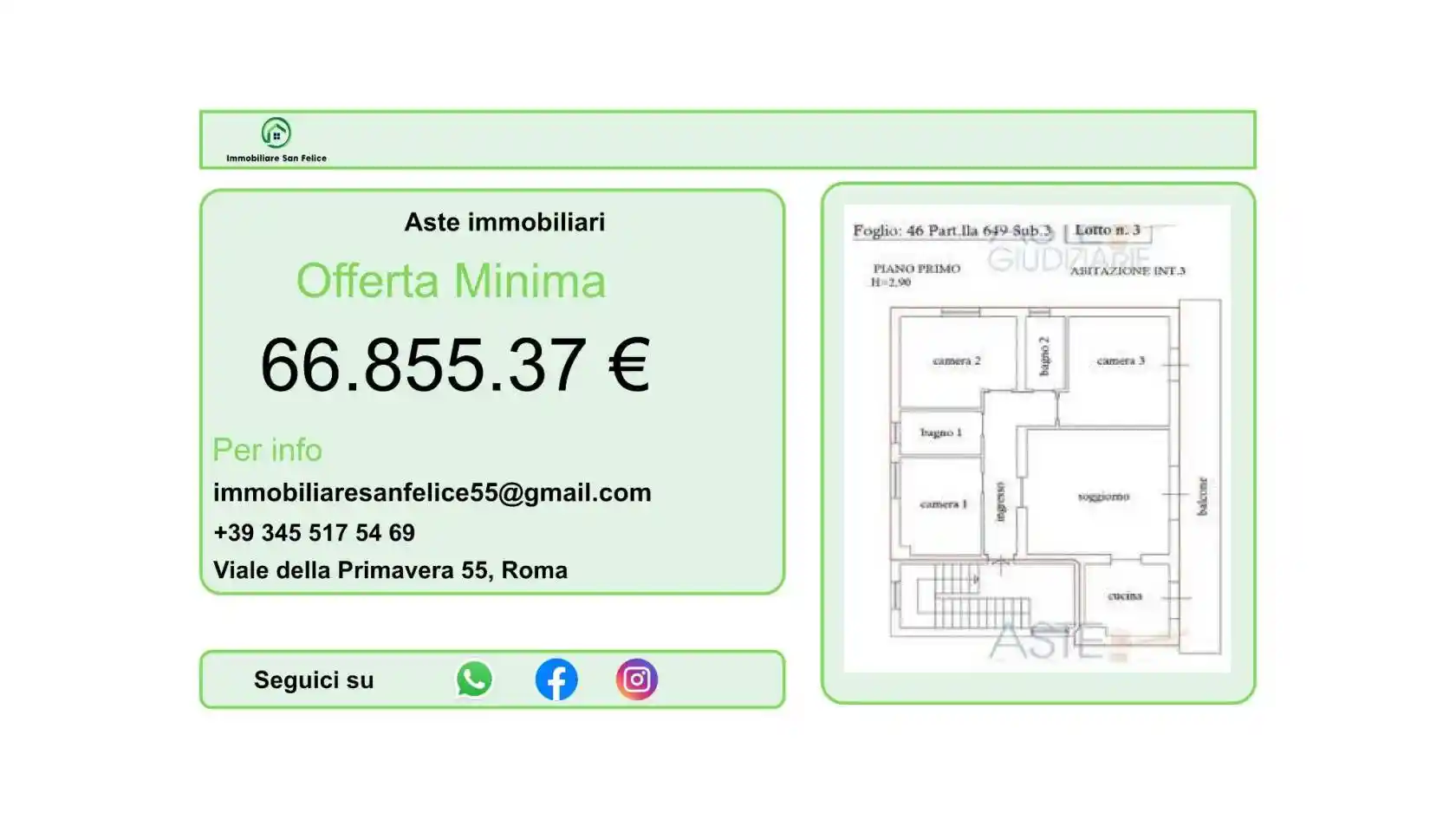 Appartamento in asta a Ardea