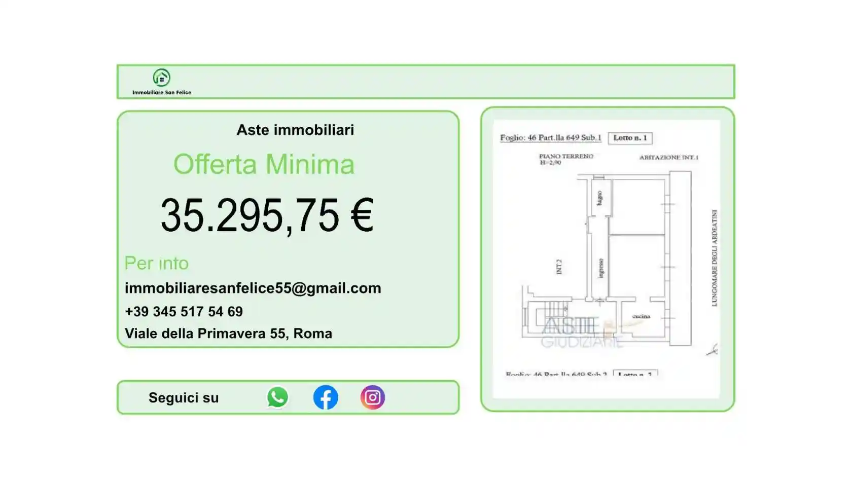 Appartamento in asta a Ardea