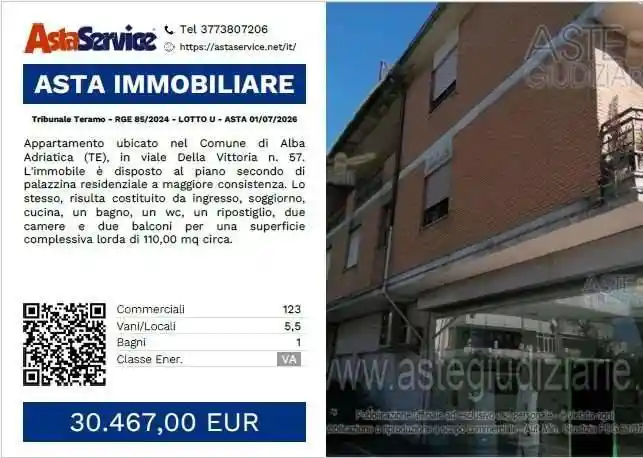 Appartamento in vendita a Alba Adriatica