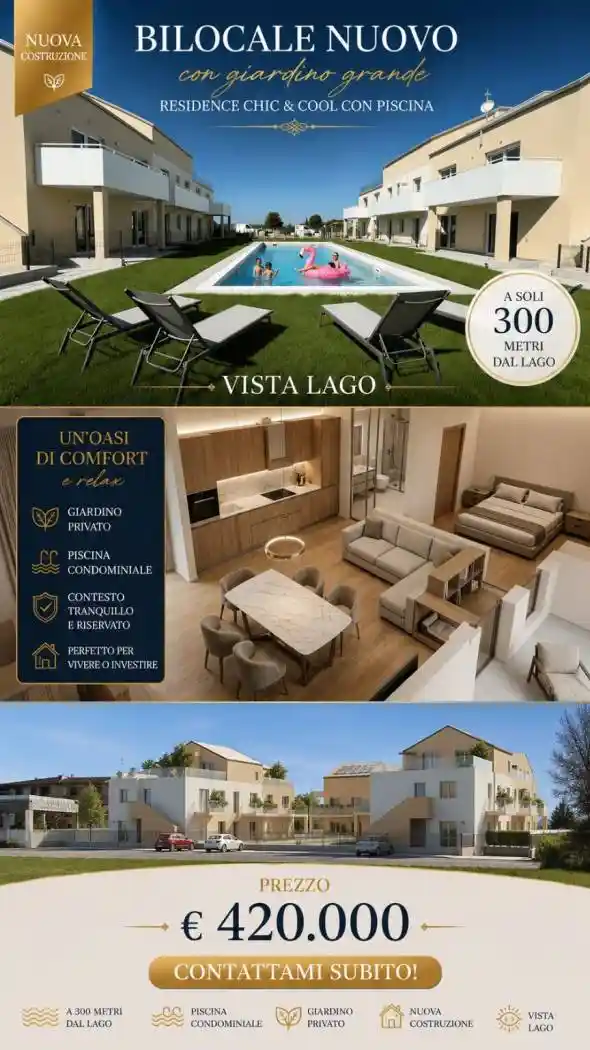 Appartamento in vendita a Lazise