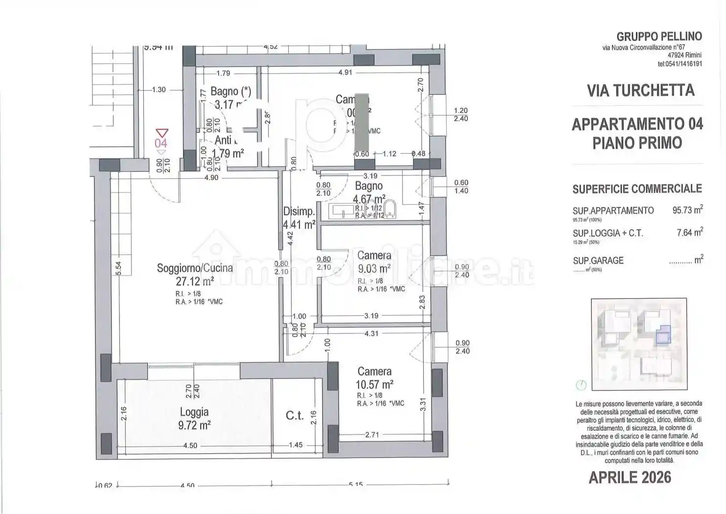 Appartamento in vendita a Rimini
