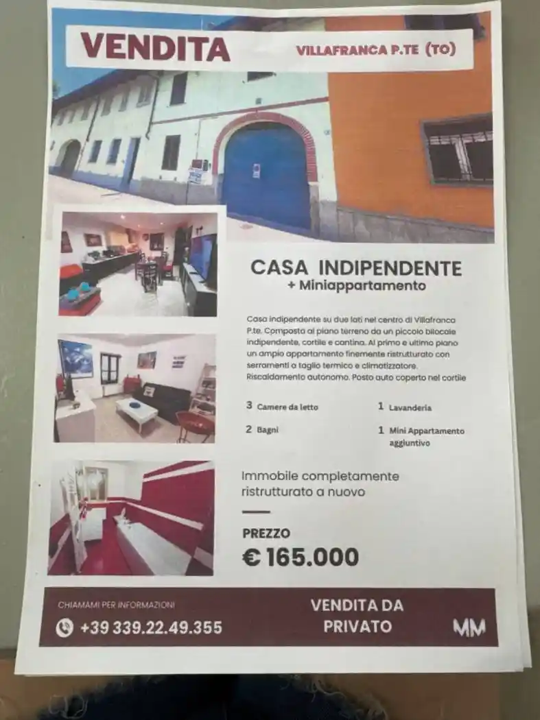 Casa indipendente in vendita a Villafranca Piemonte