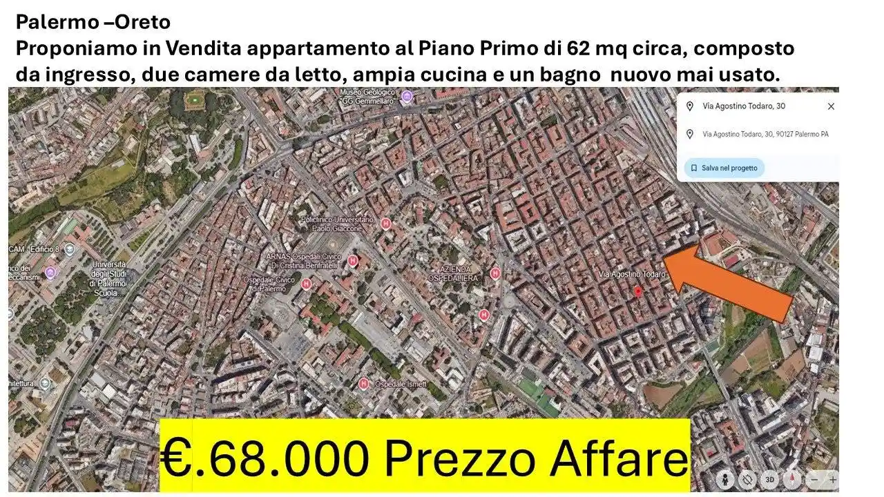 Appartamento in vendita a Palermo