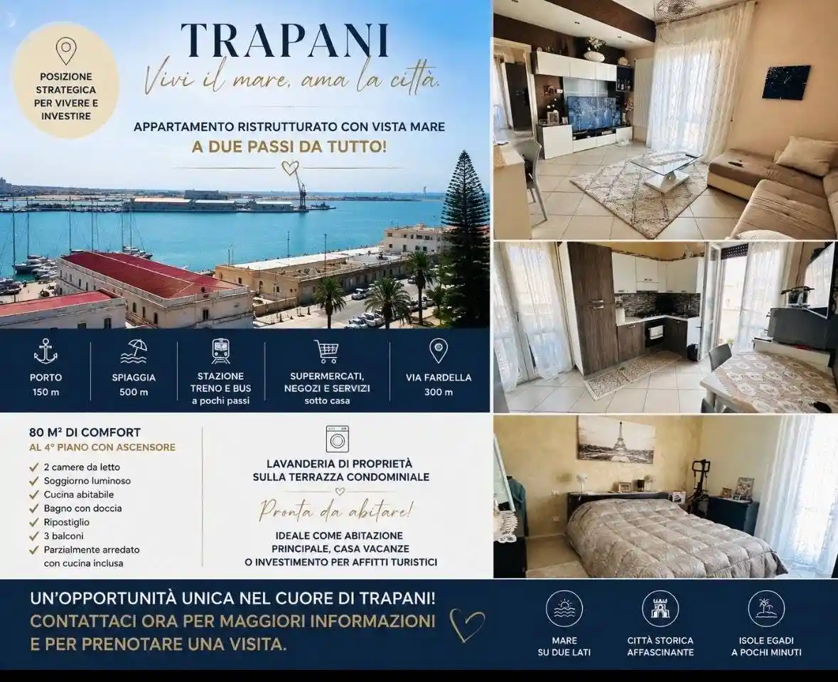 Appartamento in vendita a Trapani