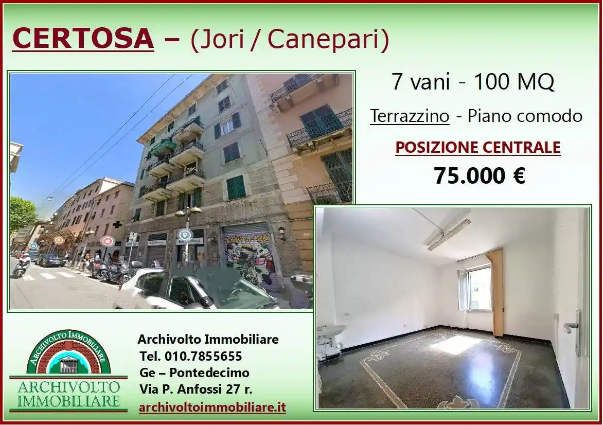 Appartamento in vendita a Genova