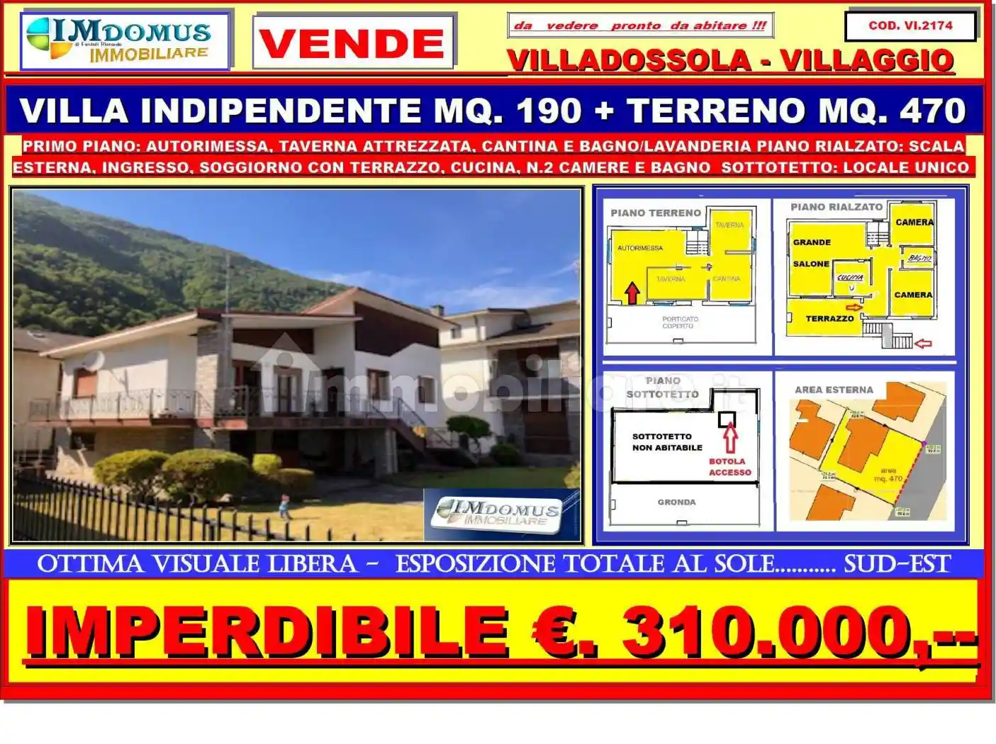 Villa in vendita a Villadossola