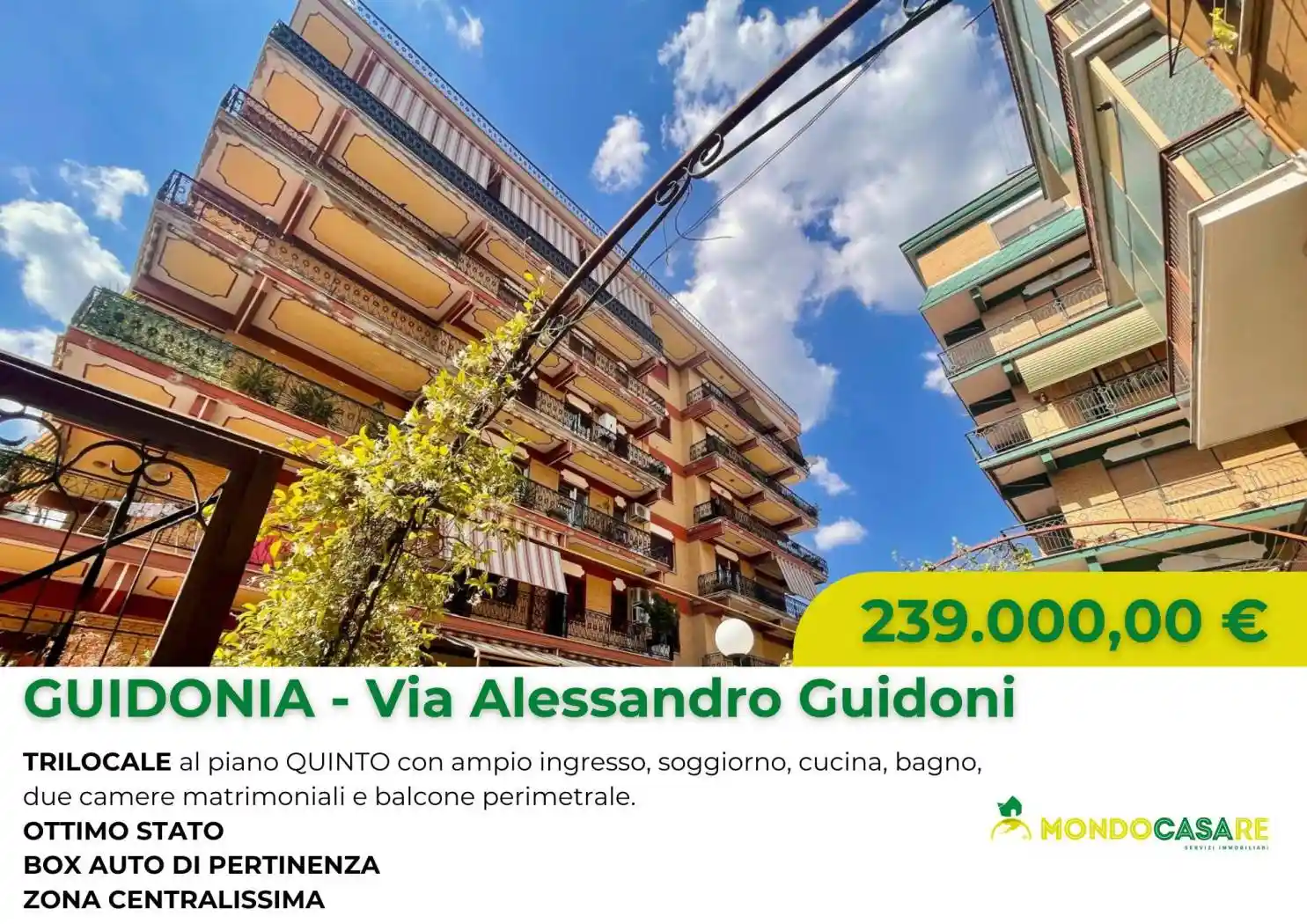 Appartamento in vendita a Guidonia Montecelio
