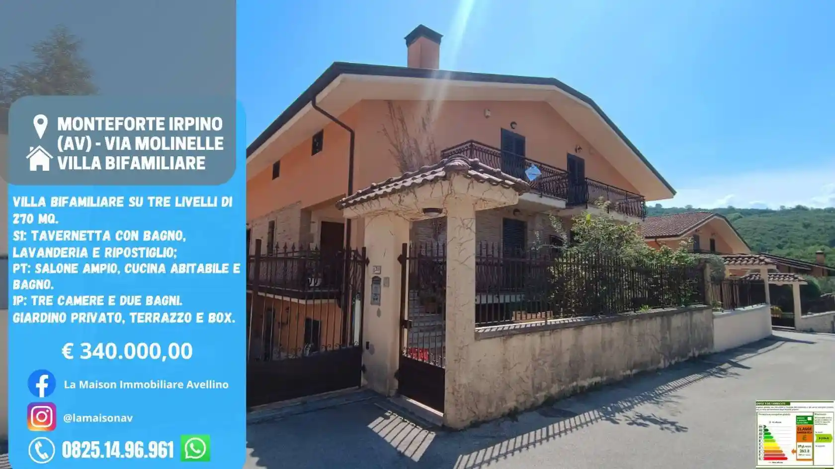 Villa in vendita a Monteforte Irpino