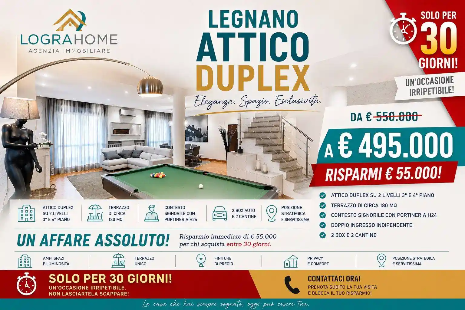 Attico - Mansarda in vendita a Legnano
