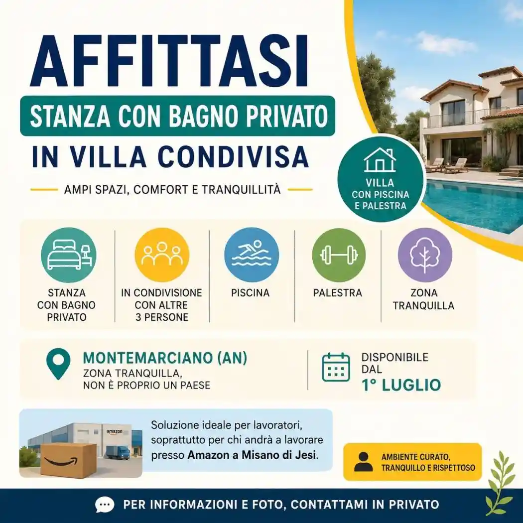 Villa in affitto a Montemarciano