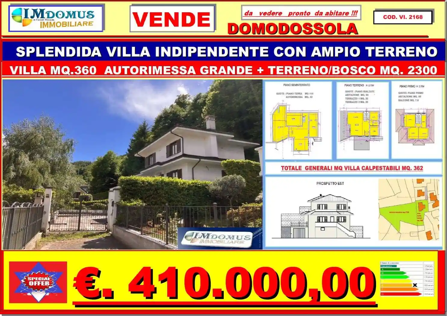 Villa in vendita a Domodossola