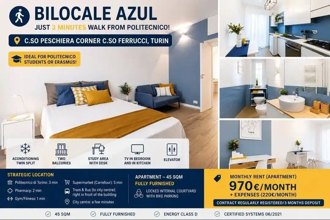 Appartamento in affitto a Torino