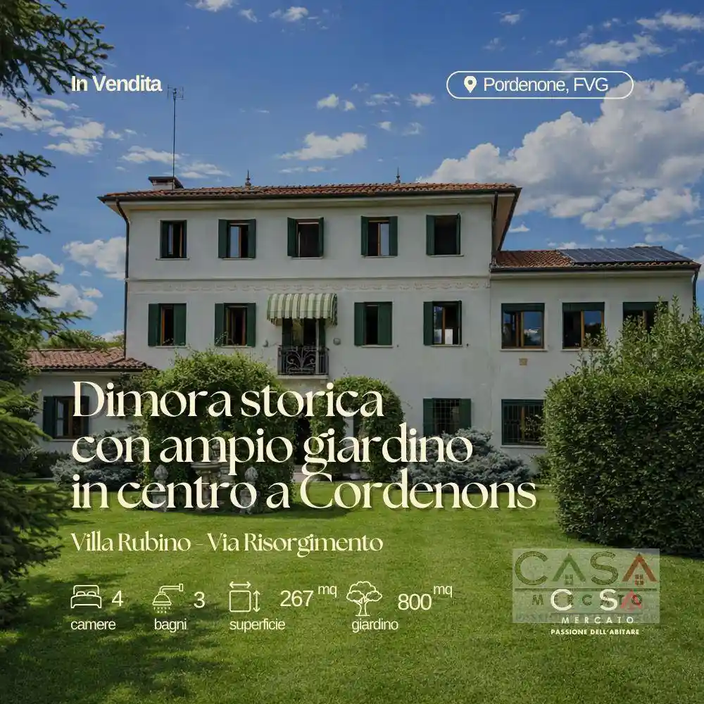 Villa in vendita a Cordenons