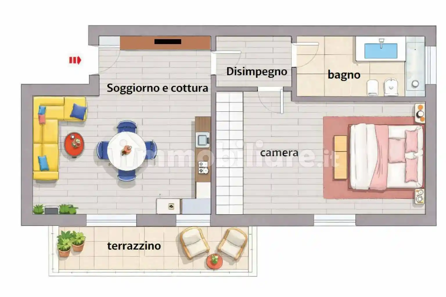 Appartamento in vendita a Dello