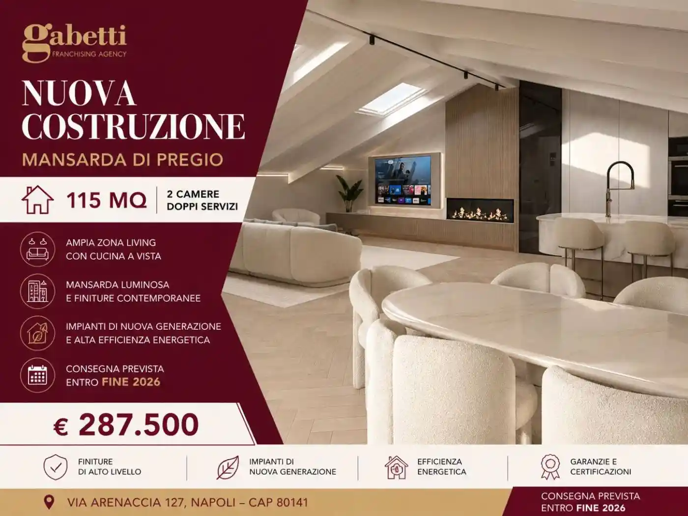 Attico - Mansarda in vendita a Napoli