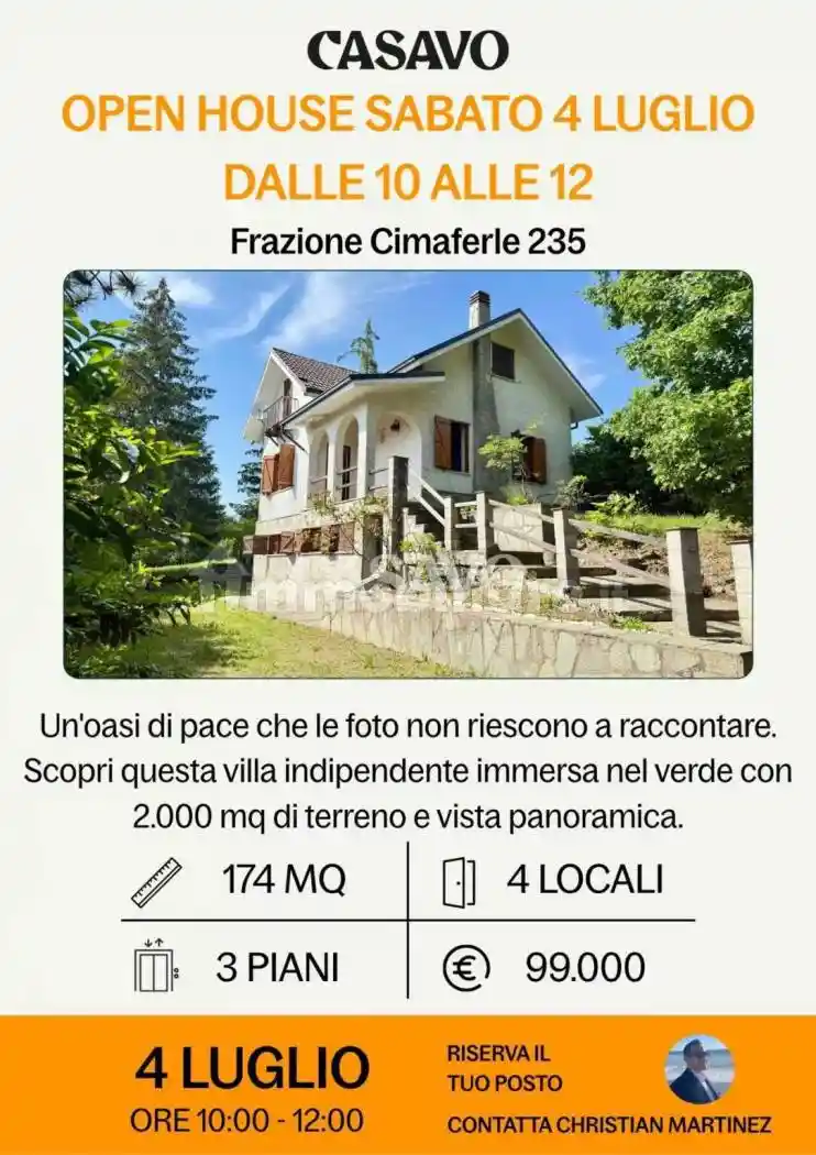 Casa indipendente in vendita a Ponzone