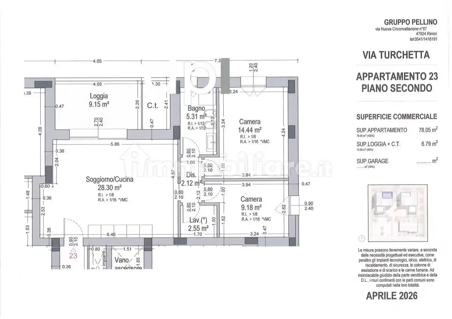 Appartamento in vendita a Rimini
