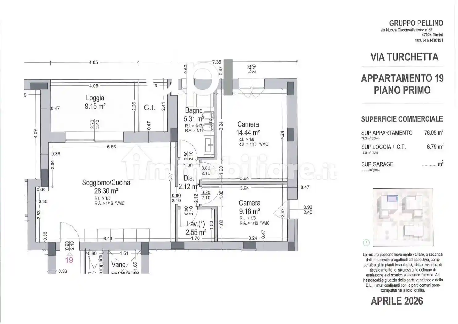 Appartamento in vendita a Rimini