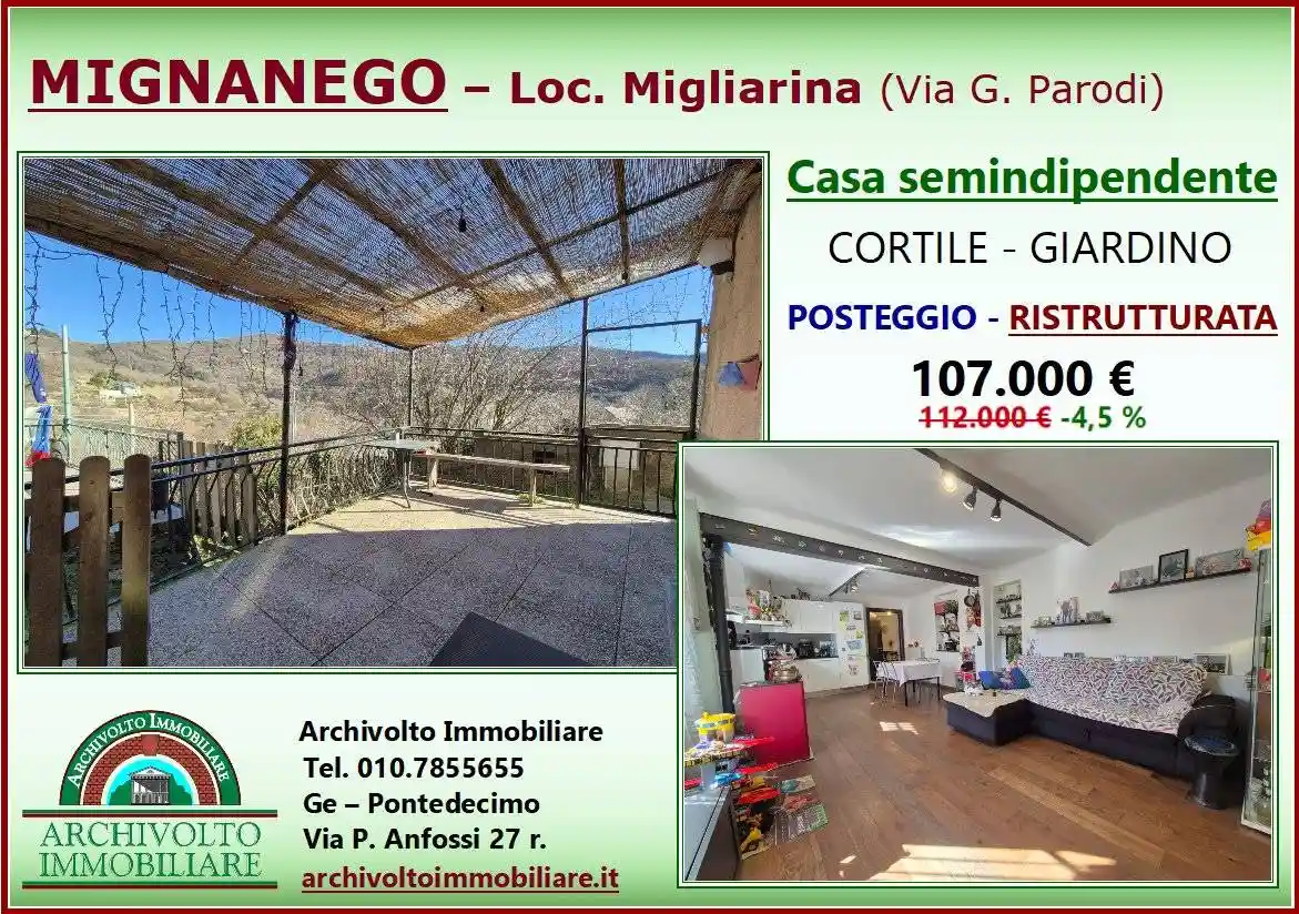 Casa indipendente in vendita a Mignanego
