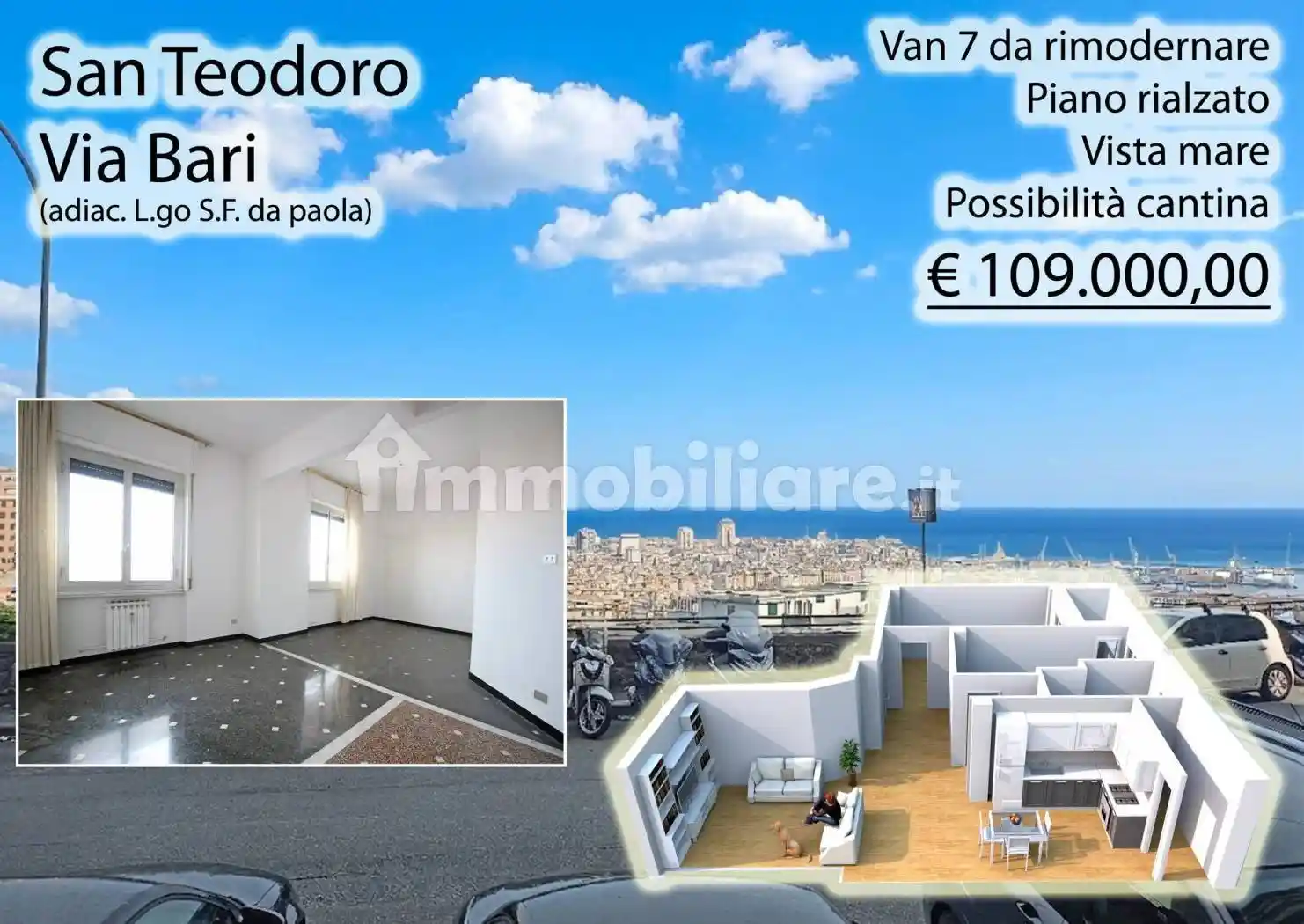 Appartamento in vendita a Genova