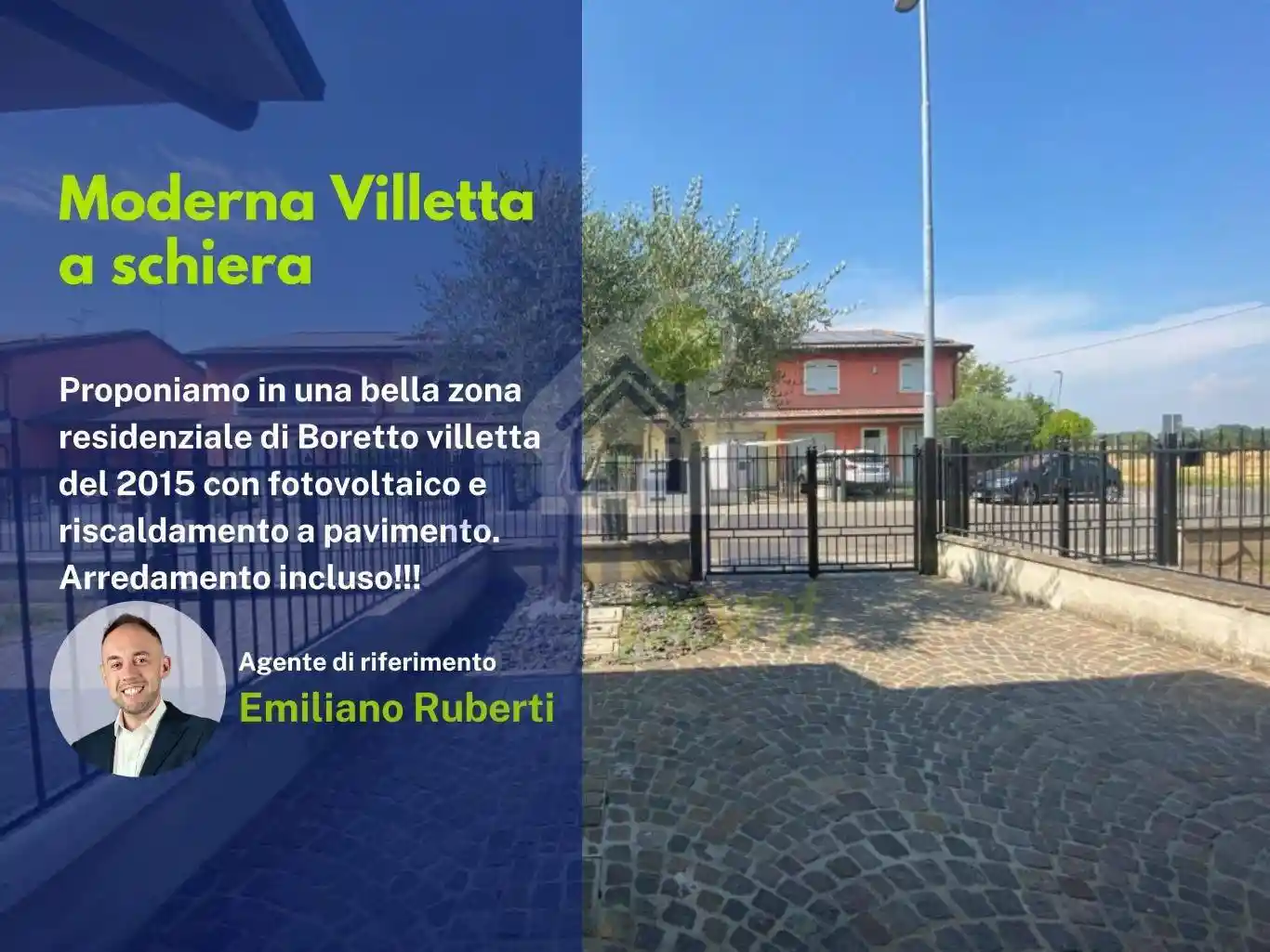 Villetta a schiera in vendita a Boretto