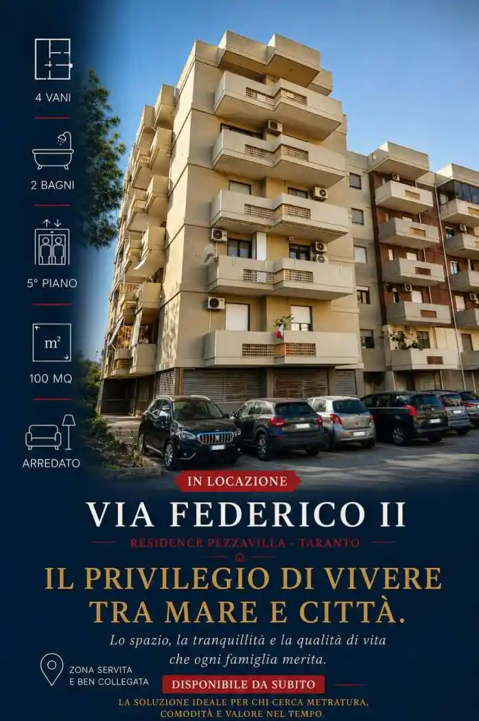Appartamento in affitto a Taranto