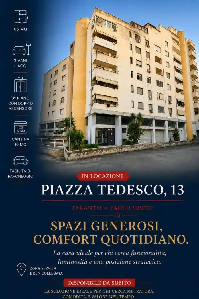 Appartamento in affitto a Taranto