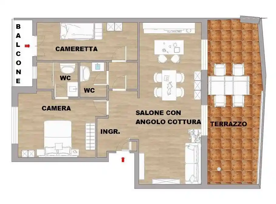 Attico - Mansarda in vendita a Roma