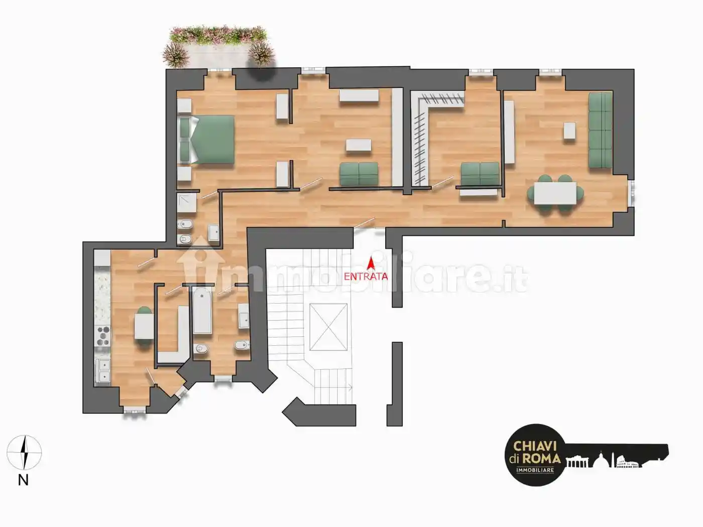 Appartamento in vendita a Roma