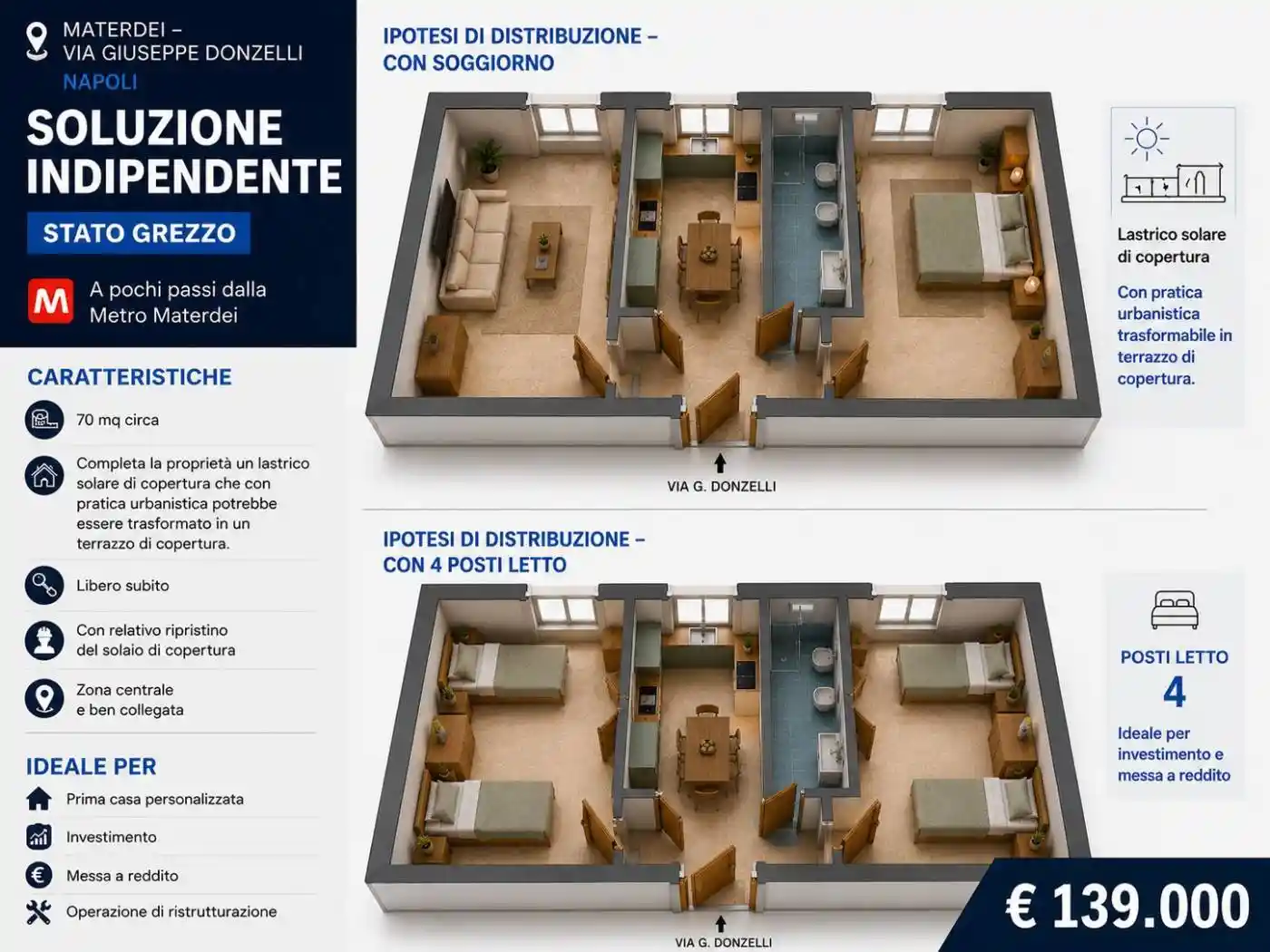 Appartamento in vendita a Napoli