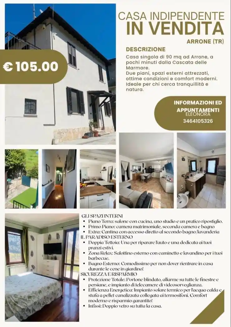 Casa indipendente in vendita a Arrone