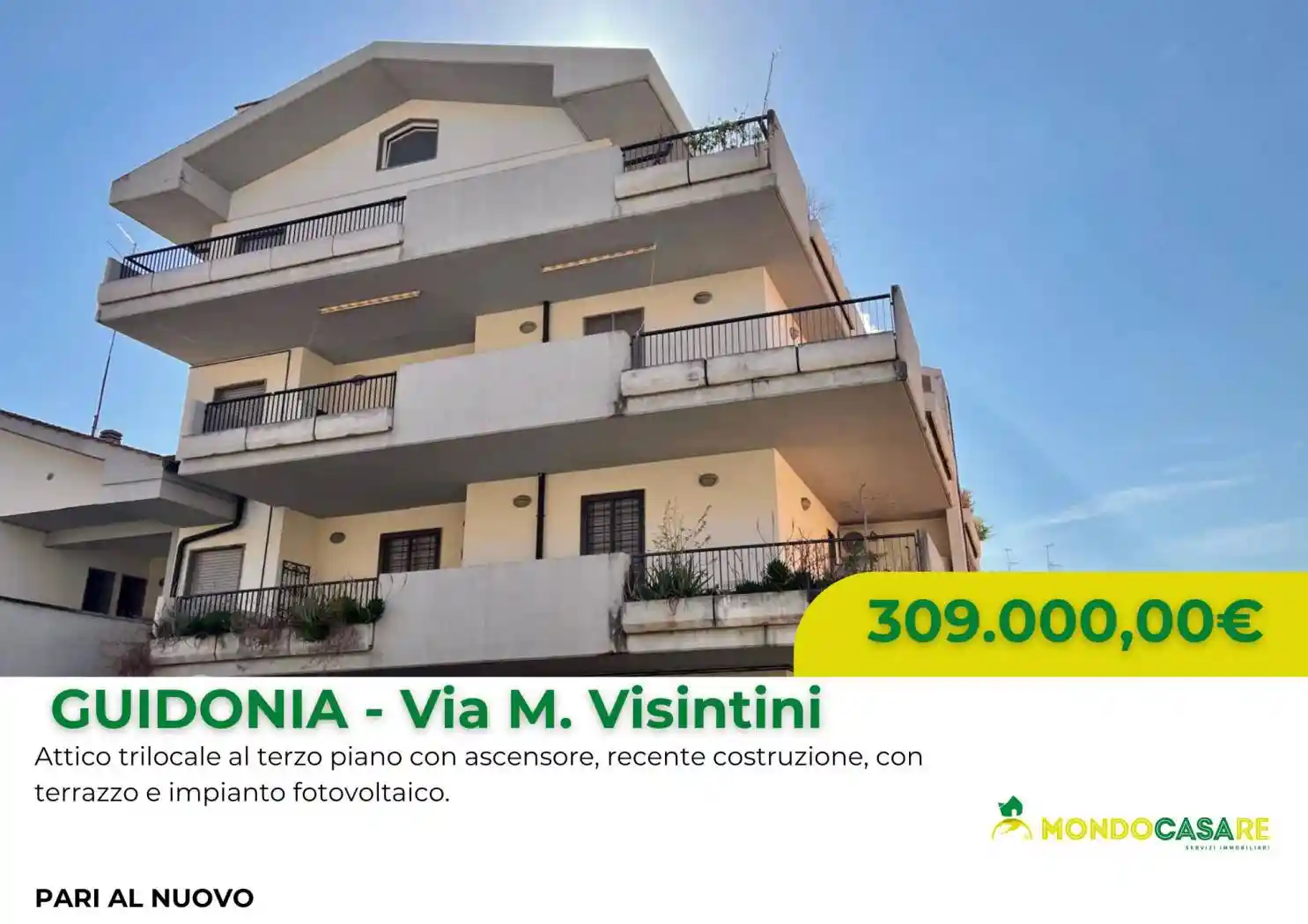 Attico - Mansarda in vendita a Guidonia Montecelio