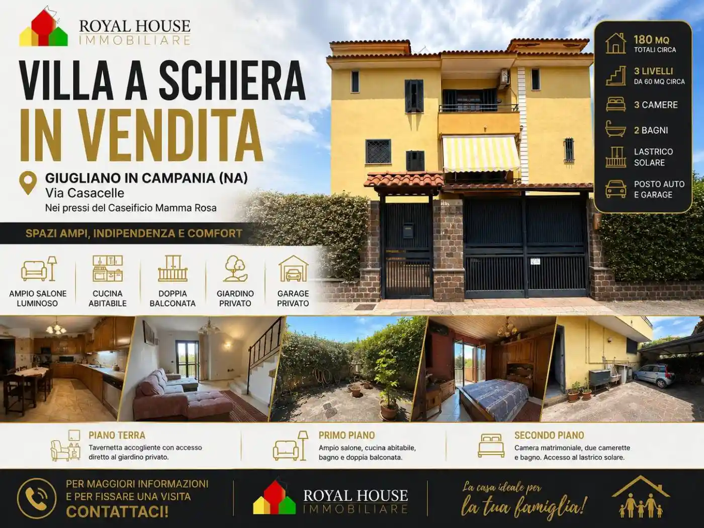 Villetta a schiera in vendita a Giugliano in Campania