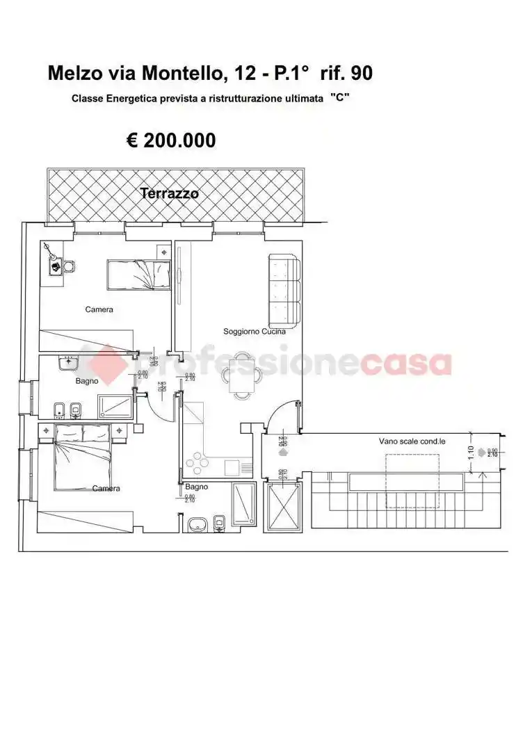 Appartamento in vendita a Melzo