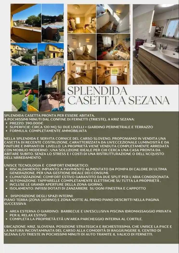 Villetta a schiera in vendita a Trieste