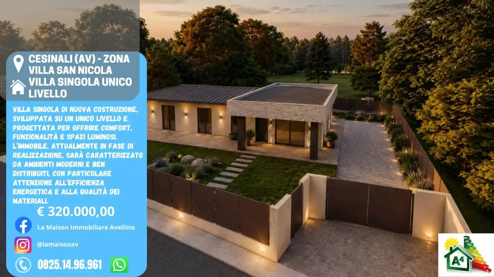 Villa in vendita a Cesinali