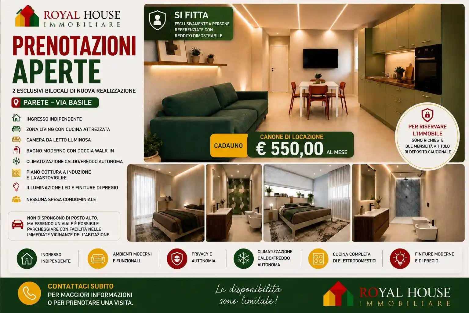 Appartamento in affitto a Parete