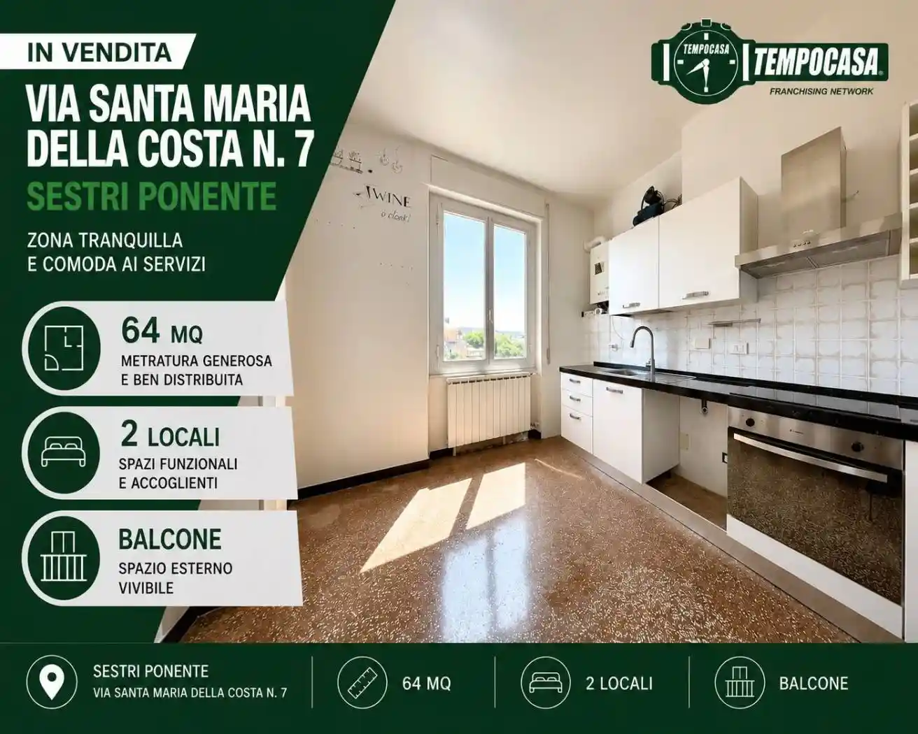 Appartamento in vendita a Genova