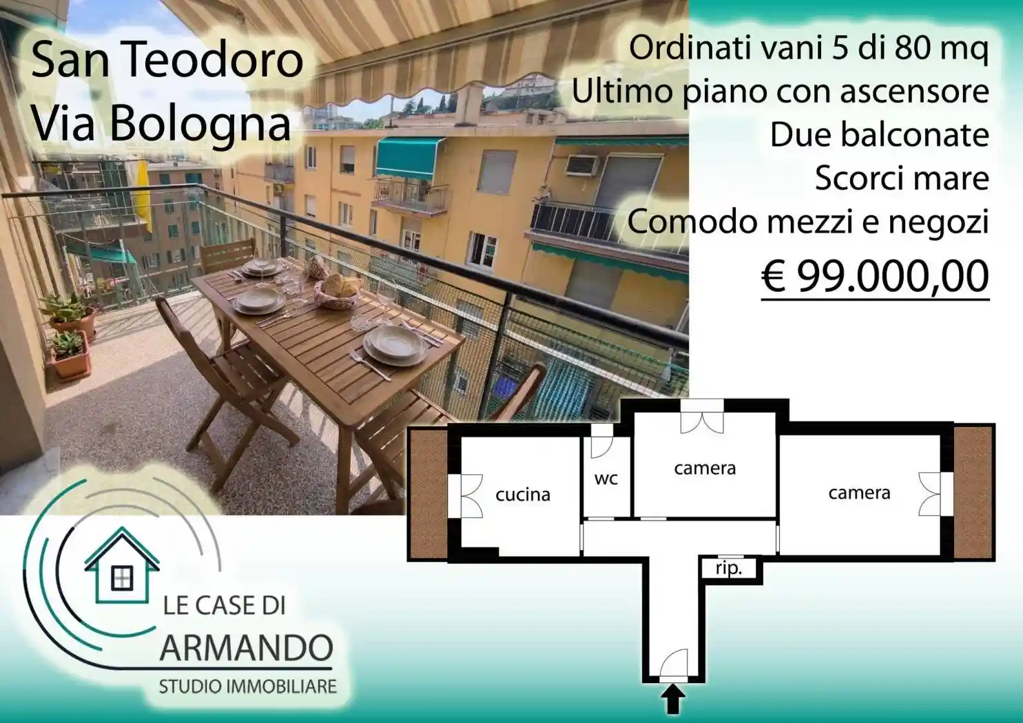 Appartamento in vendita a Genova