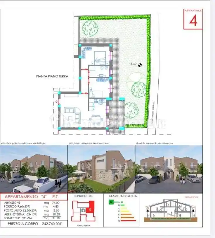 Appartamento in vendita a Castelnuovo Magra
